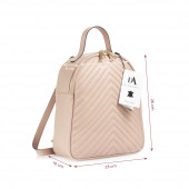 Rucsac dama din piele naturala DiAmanti Tommaso Rosa